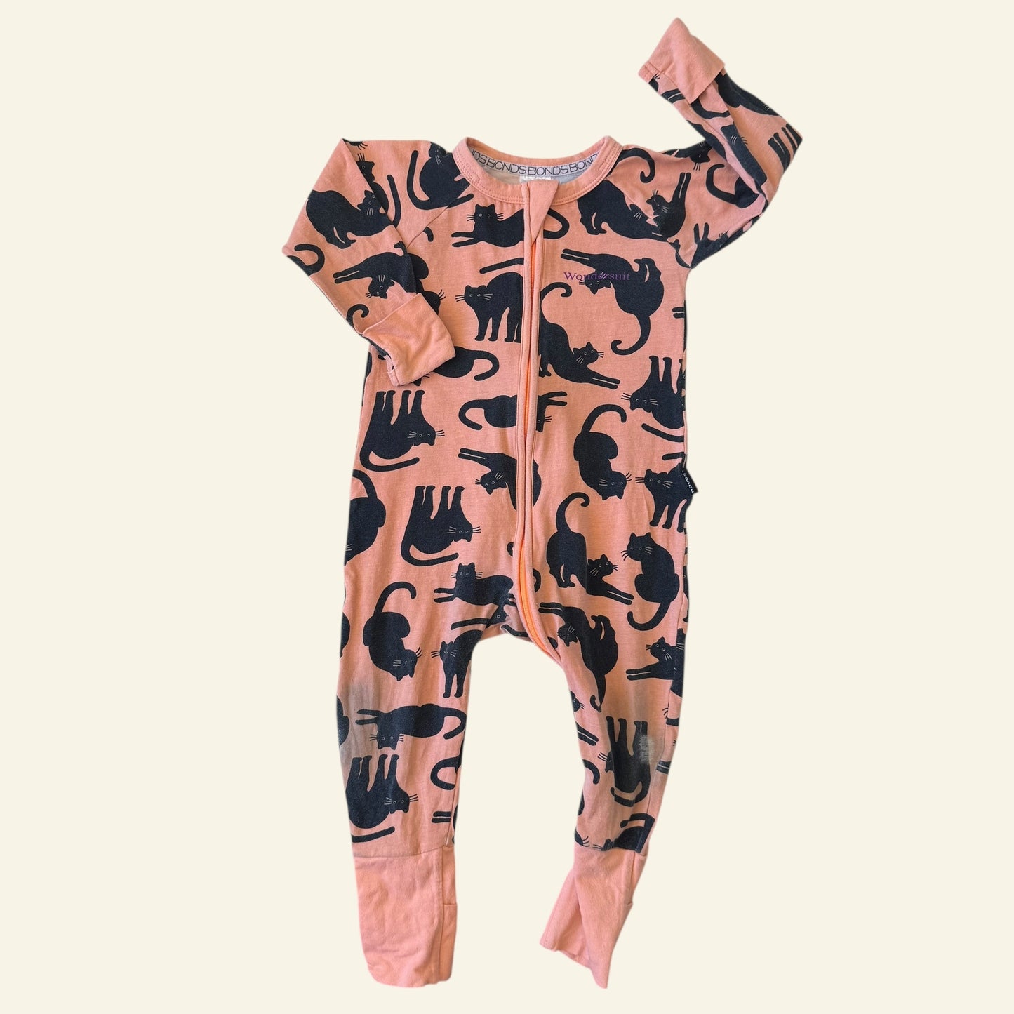 Bonds orange cat wondersuit size 0 (Perfectly Imperfect)
