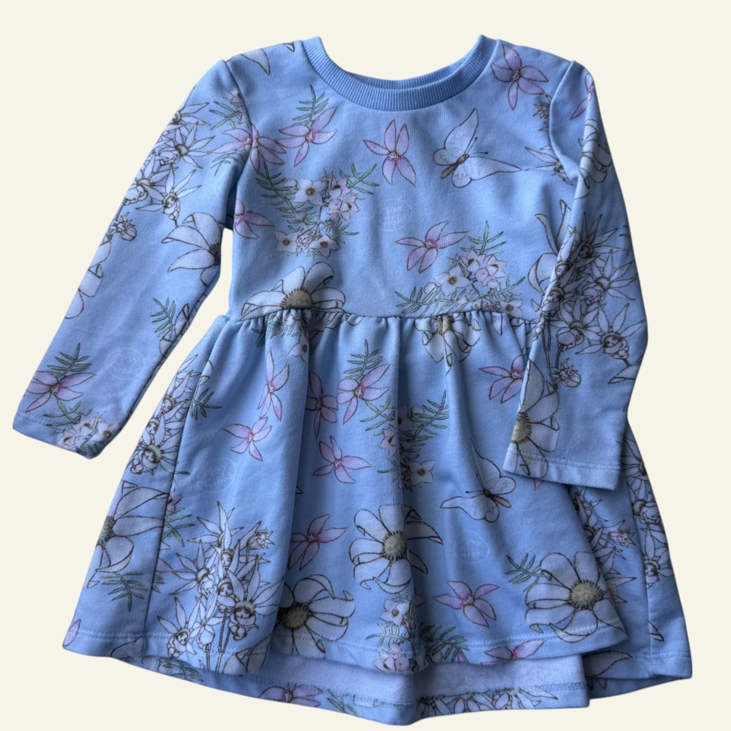 May Gibbs blue gumnut baby dress size 1 (Perfectly Imperfect)