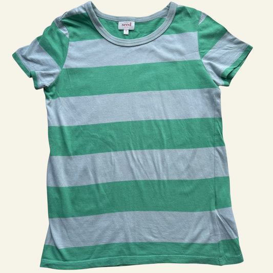 Seed green and blue stripe tshirt size 9 (Perfectly Imperfect)