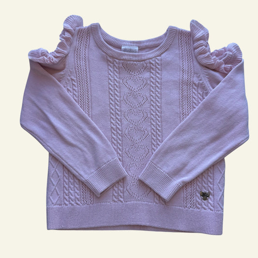 Tutu and Tamborines pink knit jumper size 3