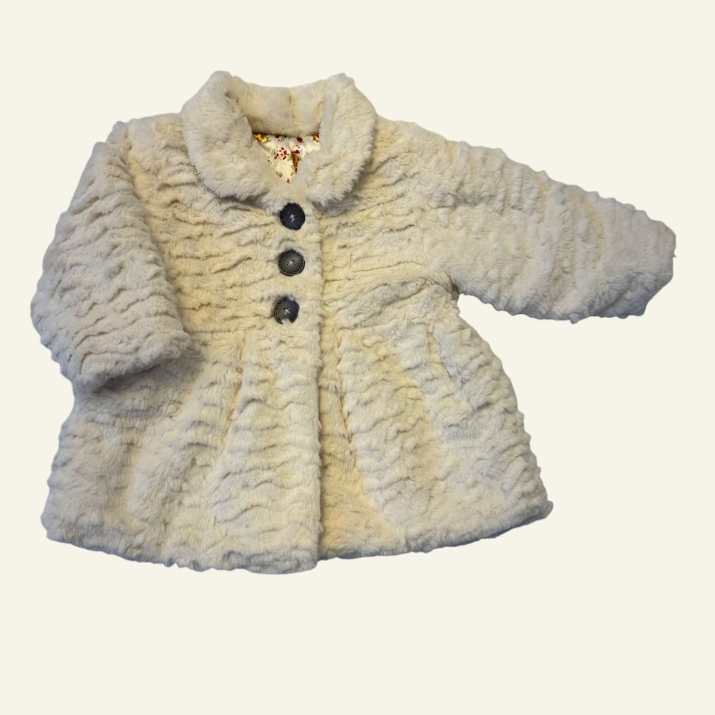 Faux fur cream size 1