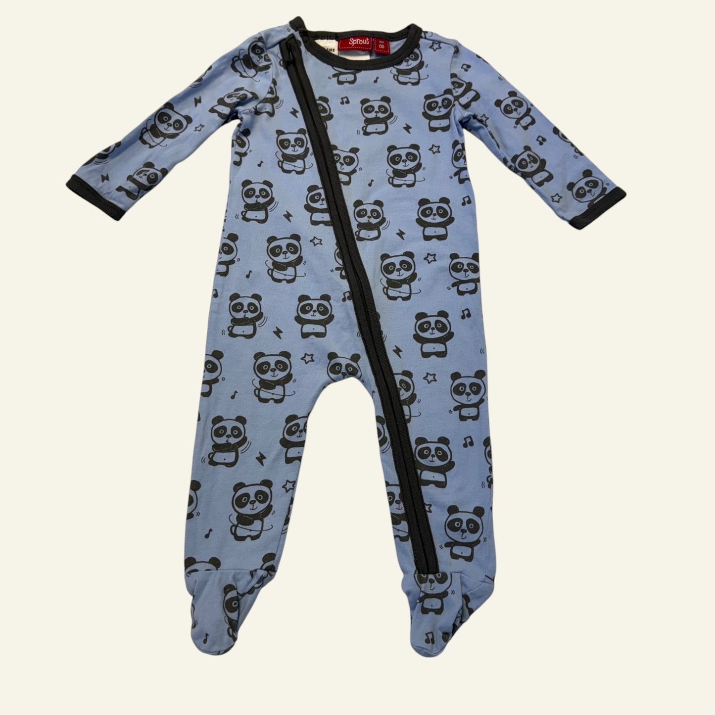 Sprout blue panda onesie size 00