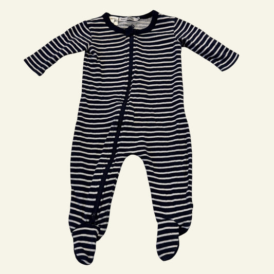 David Jones thick navy stripe onesie size 00