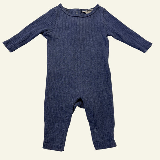 Cotton on Baby blue merle rib onesie size 000