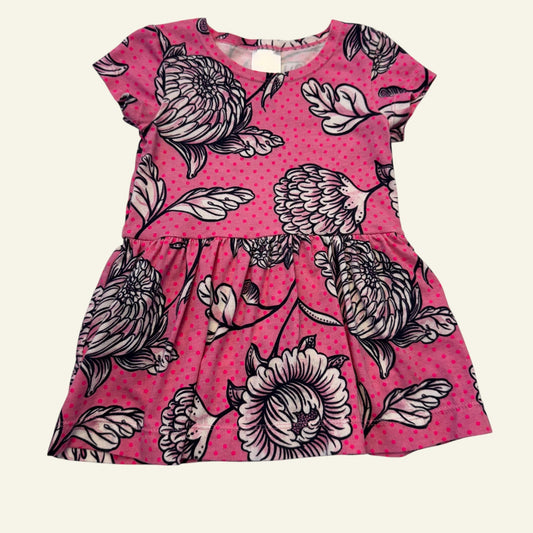 Bonds pink spotty flower dress size 00
