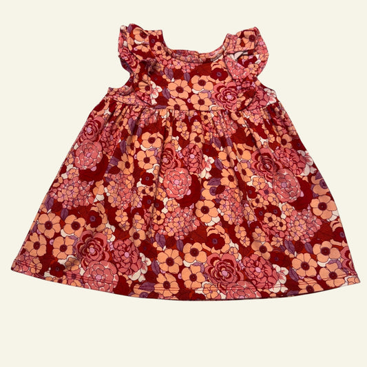 Cotton on Baby red floral dress size 0