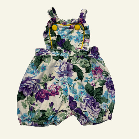 Rock Your Baby purple floral romper size 0