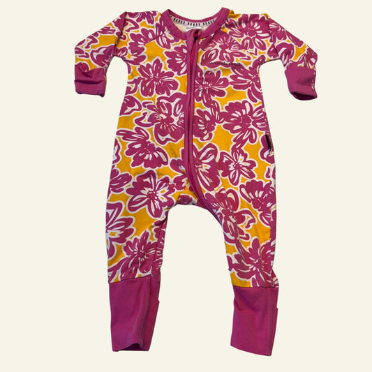 Bonds pink flower wonder suit size 00