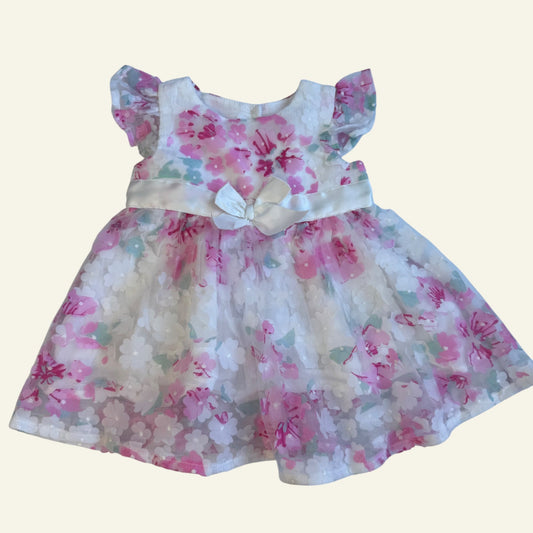 Origami white floral dress size 00