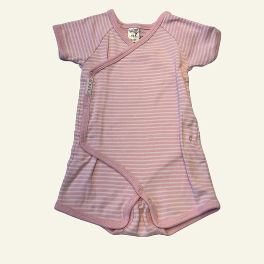 Bonds pink stripe ‘newbies’ romper size 0