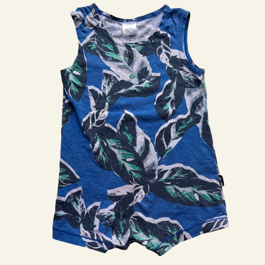 Bonds blue leaf singlet size 1
