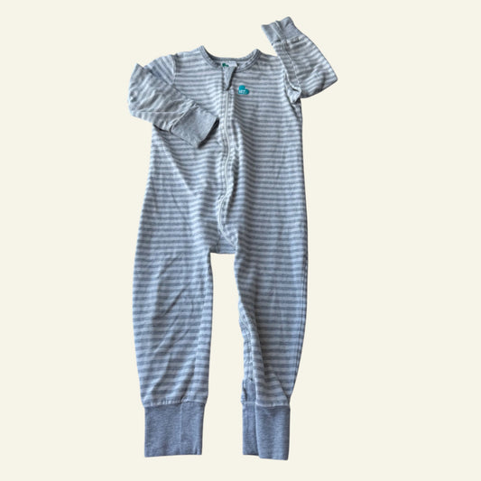 LTD grey stripe onesie size 2