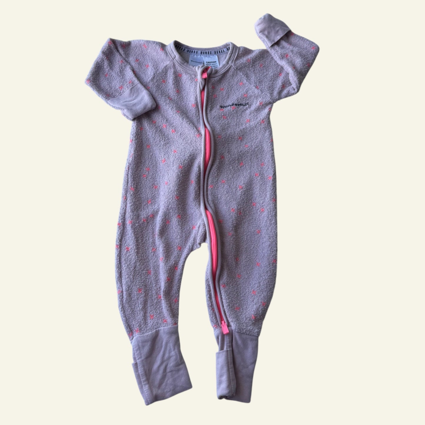 Bonds pink poodlette wondersuit size 00