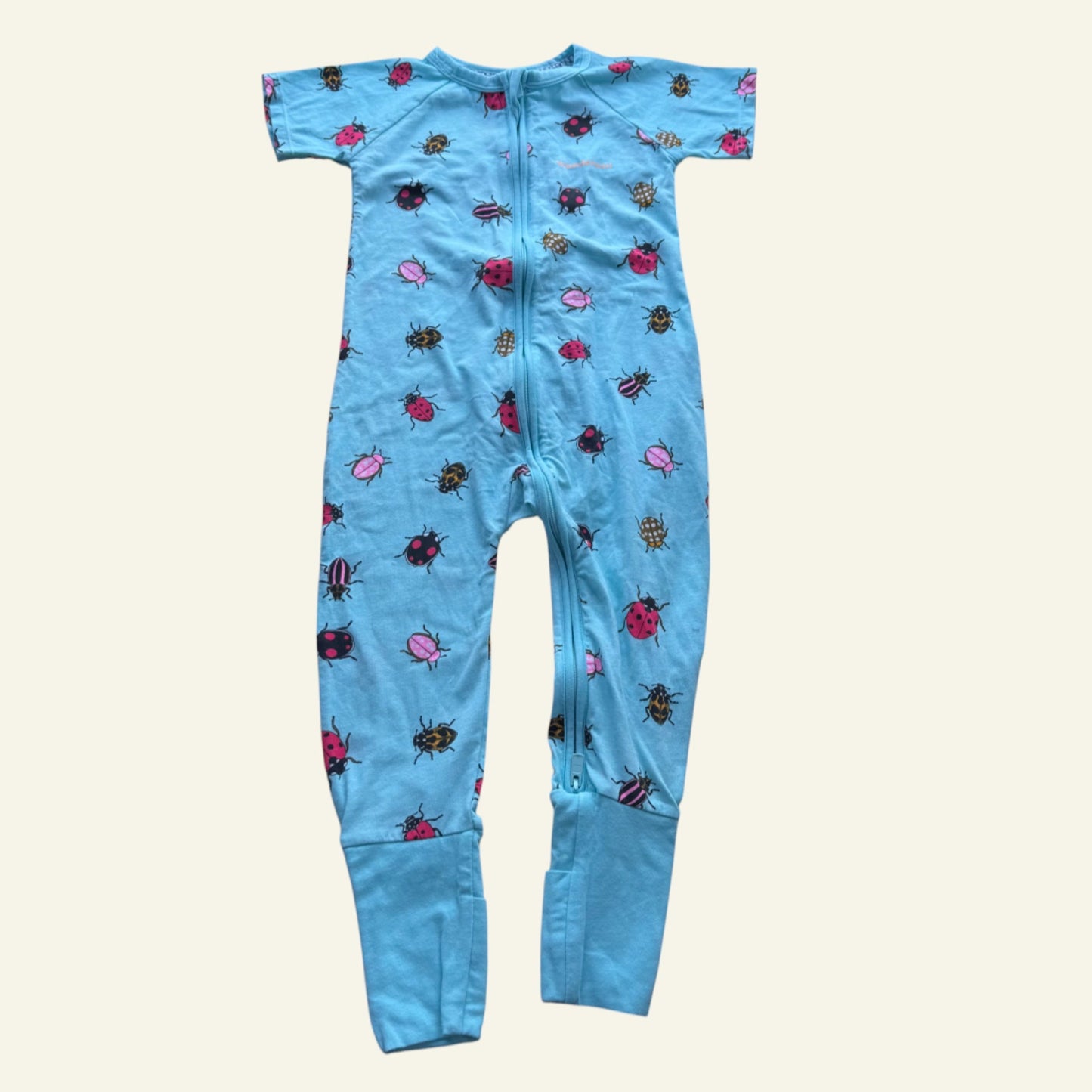 Bonds blue ladybird wondersuit size 2