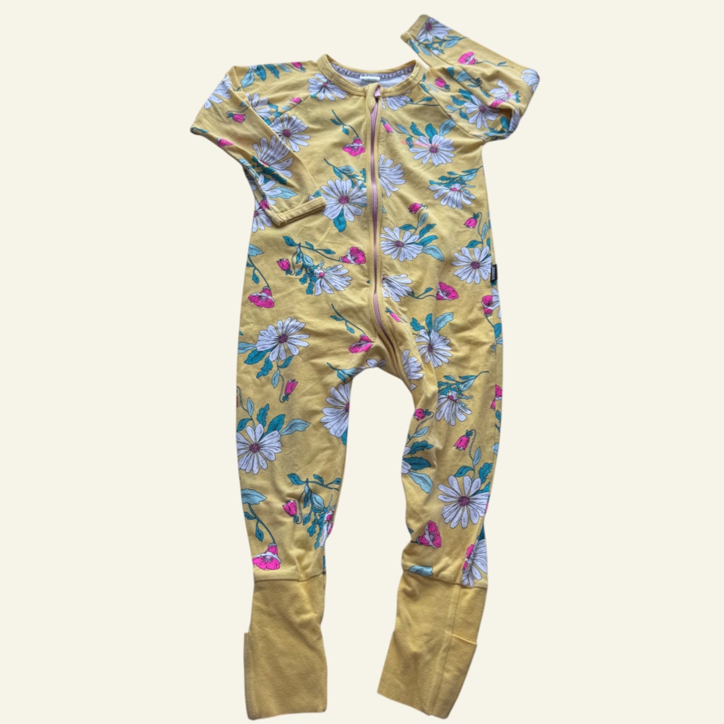 Bonds yellow daisy wondersuit size 2