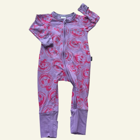 Bonds purple and pink pumpkin wondersuit size 00