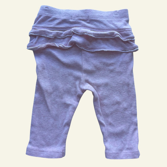Purebaby pink frill leggings size 000