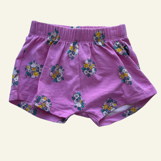 Bonds pink floral shorts size 0