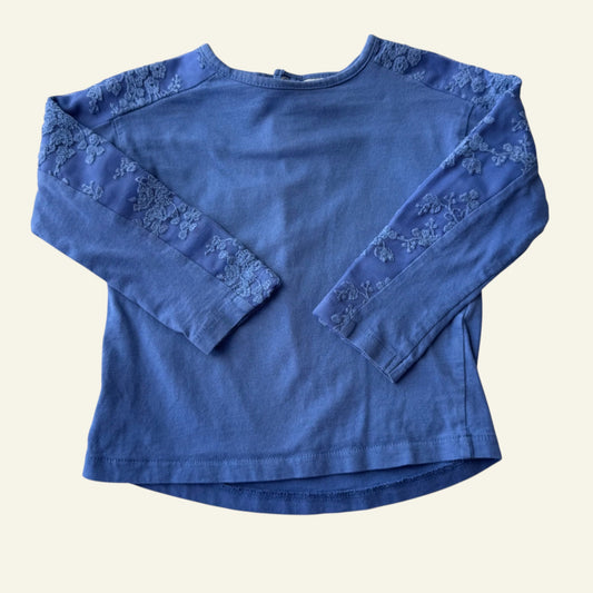 Zara blue long sleeve top size 12-18 months