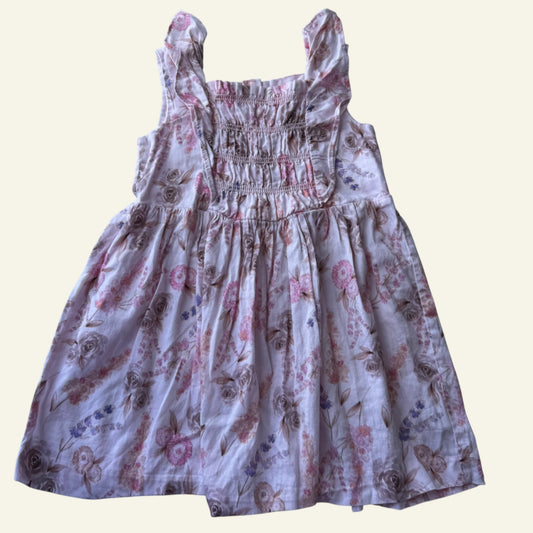 David Jones pink floral dress size 2