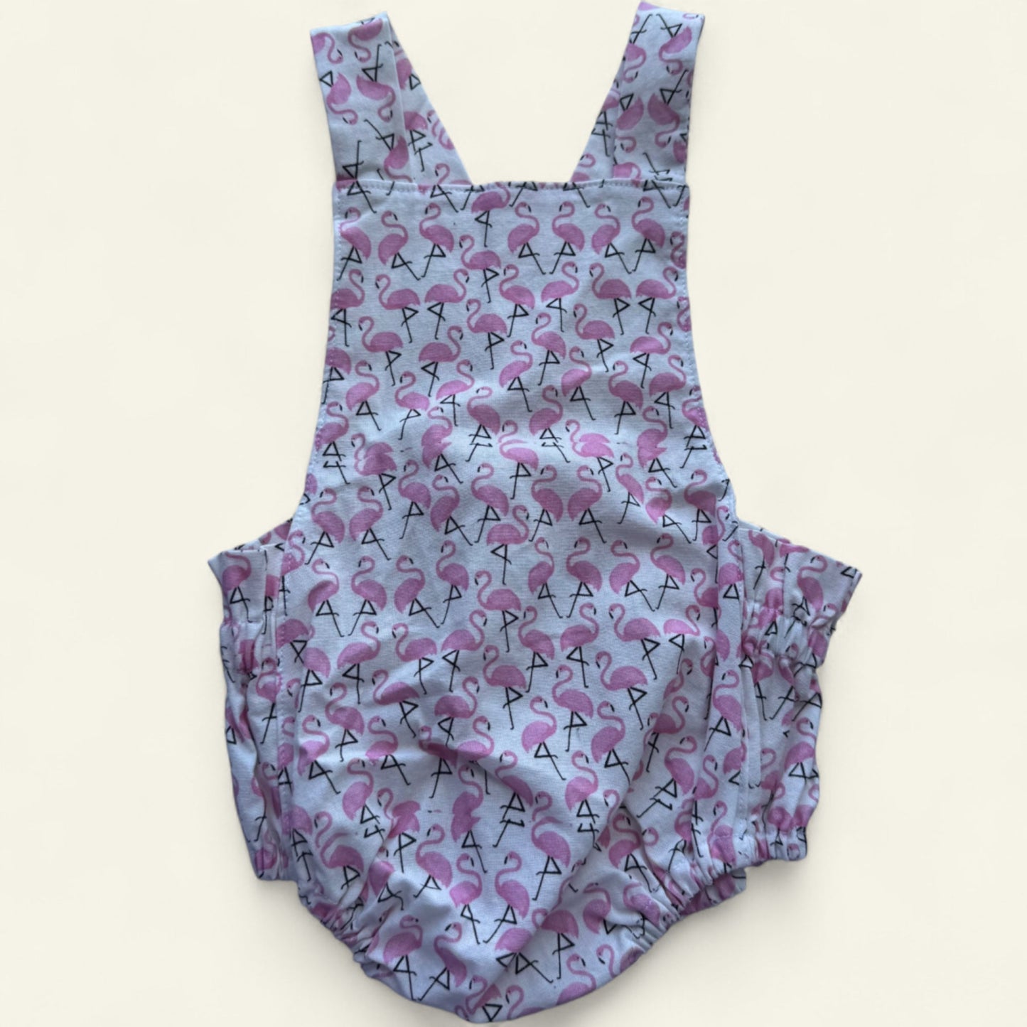 Pink Flamingo romper approx size 00 (no tag)