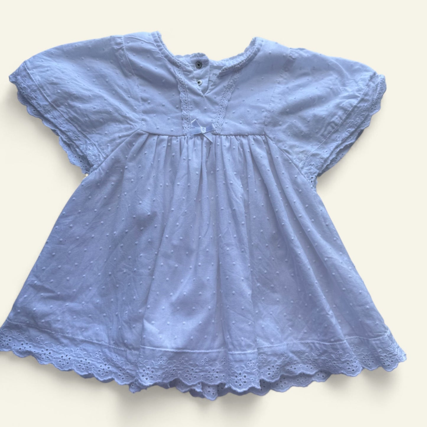 Pumpkin Patch white frill dress size 0