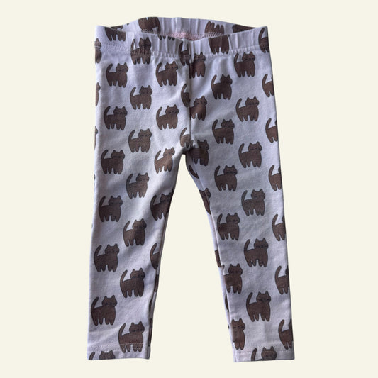 Seed pink and brown cat leggings size 1 (Perfectly Imperfect)