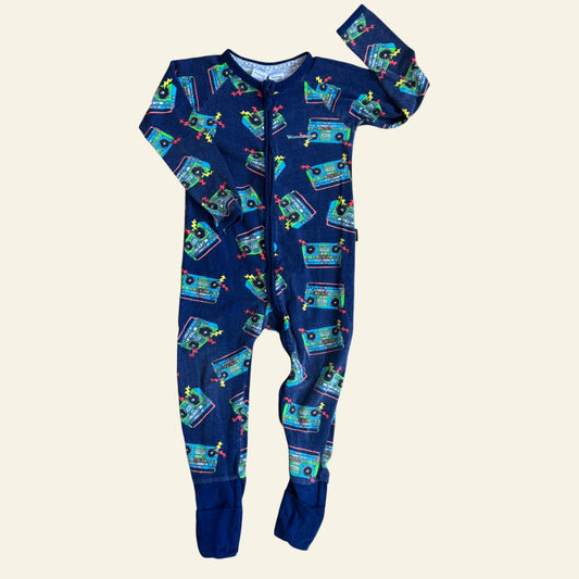 Bonds blue boombox wondersuit size 3