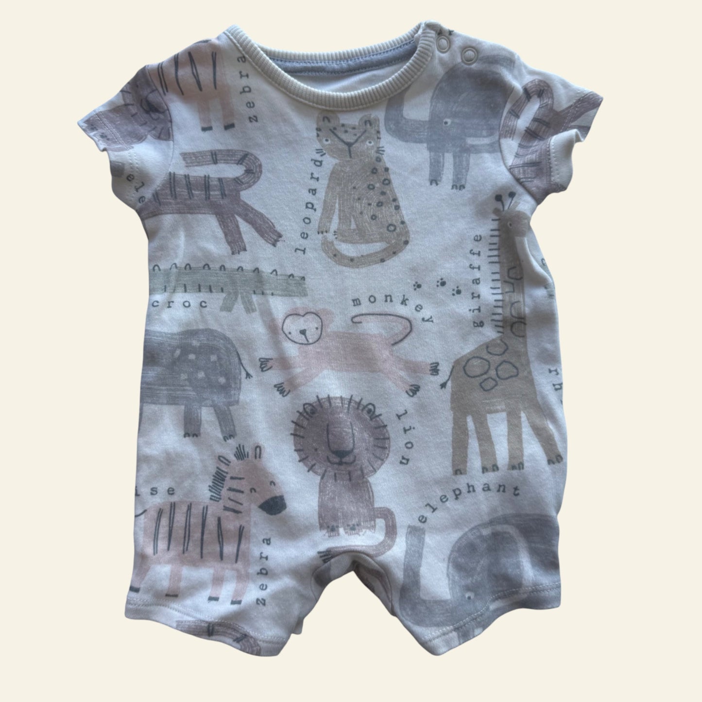 George zoo animal romper size 000