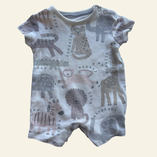 George zoo animal romper size 000