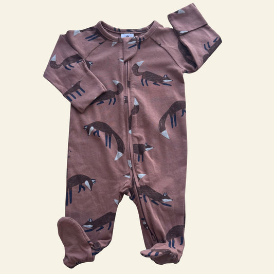 Target brown fox onesie size 0000
