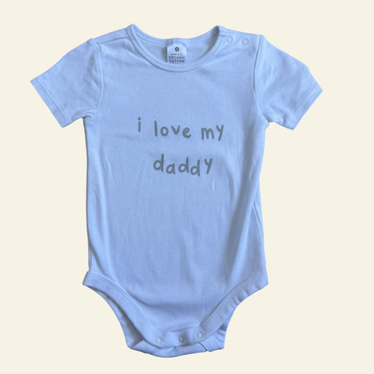 Target white i love my daddy bodysuit size 1