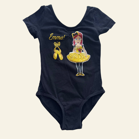 Emma Wiggle black bodysuit size 3