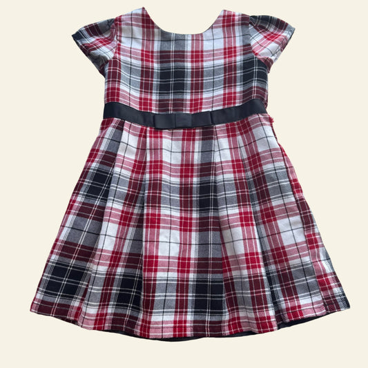 1989 Place red plaid dress size 3