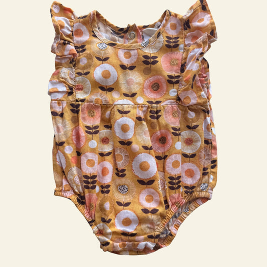 Jocelyn Proust yellow floral romper size 00