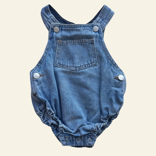 Milky blue denim romper size 00