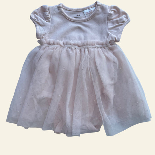 H&M pink tulle romper size NB