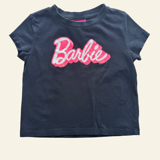 Barbie black logo tshirt size 2