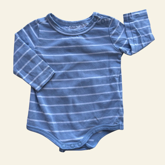 Cotton On blue stripe bodysuit size 000