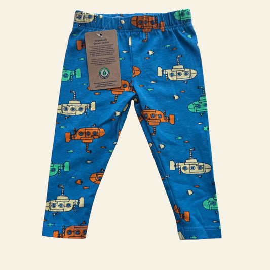 Dymples blue submarine leggings size 000 (BNWT)