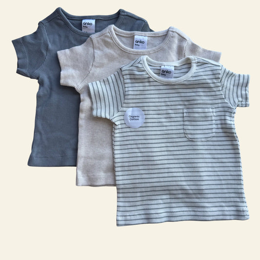 Anko tshirts set of 3 size 00