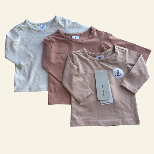 Target long sleeve tops set of 3 size 0000 (BNWT)