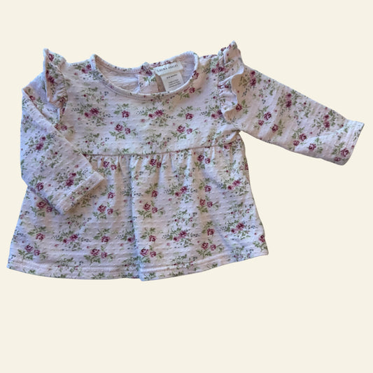 Laurs Ashley pink floral dress size 000 (Perfectly Imperfect)