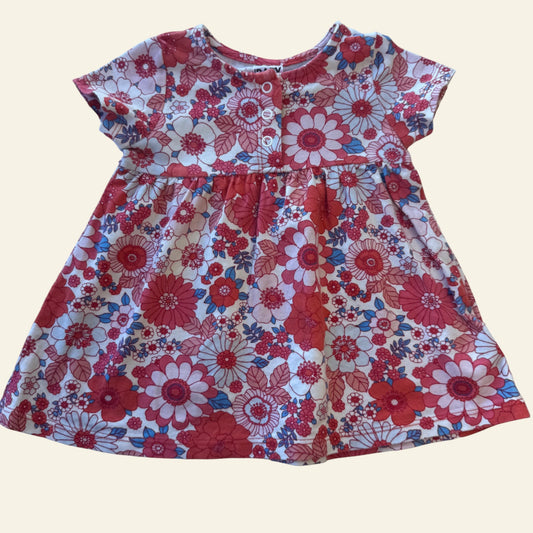 Cotton On red floral dress size 00 (Perfectly Imperfect)