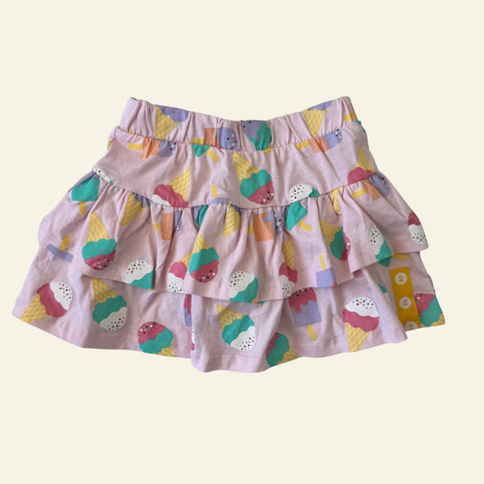 KID pink icecream skirt/shorts size 2