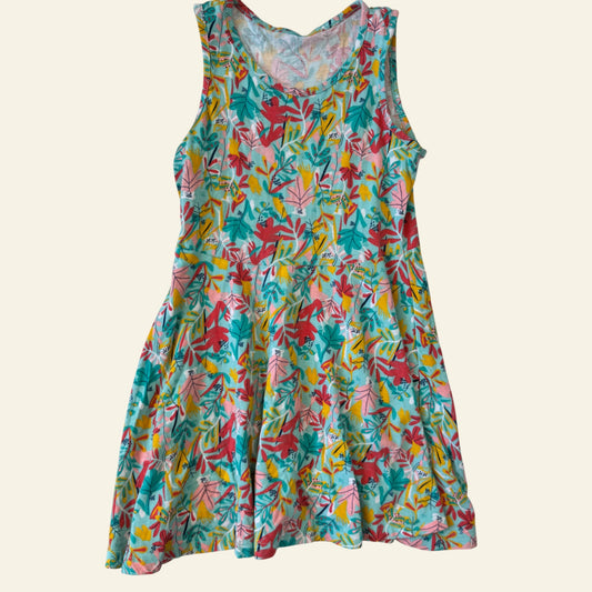 Woolworths green floral dress size 5-6