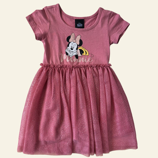 Minnie Mouse pink tulle dress approx size 1-2 (tag missing)