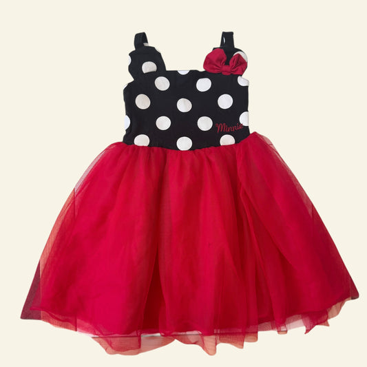 Minnie Mouse black and red tulle dress size 3-4 (Perfectly Imperfect)
