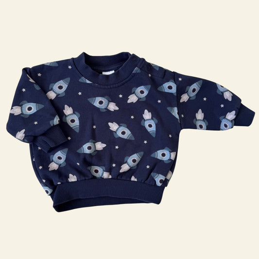 Baby Berry navy space ship jumper size 0