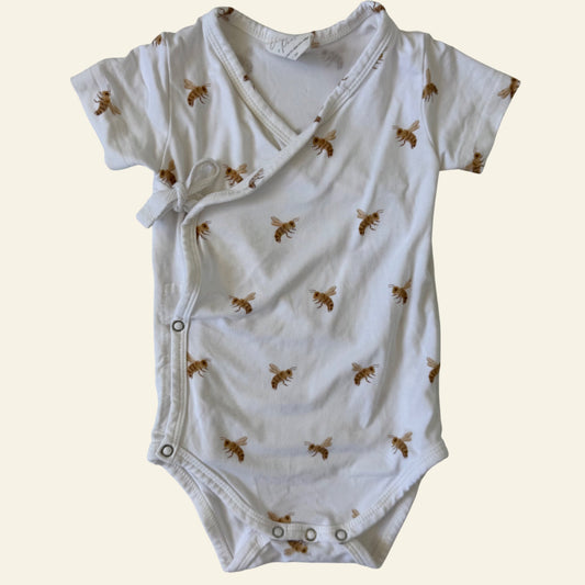 Blossom & Pear white bee crossbody bodysuit size 000